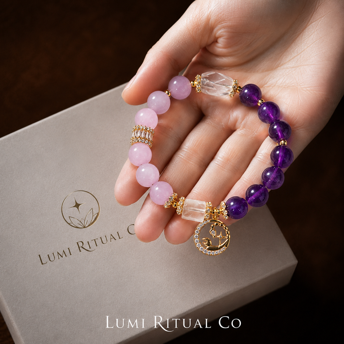 ♏ Scorpio – Midnight Veil Bracelet